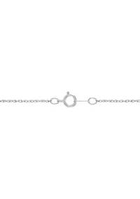 Lab Grown Emerald and and Grown White Sapphire Pendant with 18" Rope Chain in Sterling Silver