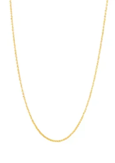 1.25 Millimeter Tist Criss Cross Chain in 14K Yellow Gold