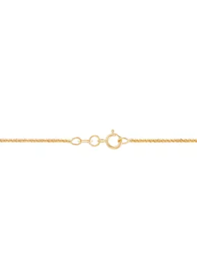 1.25 Millimeter Tist Criss Cross Chain in 14K Yellow Gold