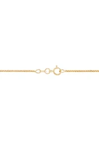 1.25 Millimeter Tist Criss Cross Chain in 14K Yellow Gold