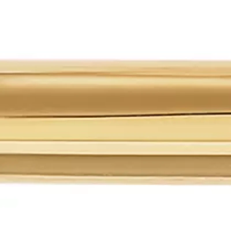 Tube Cross Pendant in 14K Yellow Gold