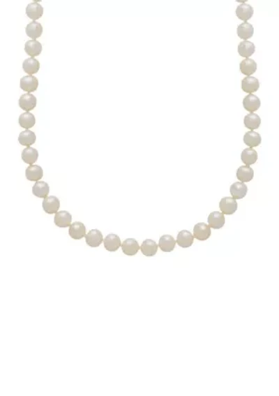 14K Yellow Gold Freshwater Pearl Strand Necklace