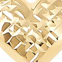 Heart Center Bolo on Box Chain Bracelet in 14K Yellow Gold