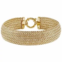 14K Yellow Gold Mesh Bracelet