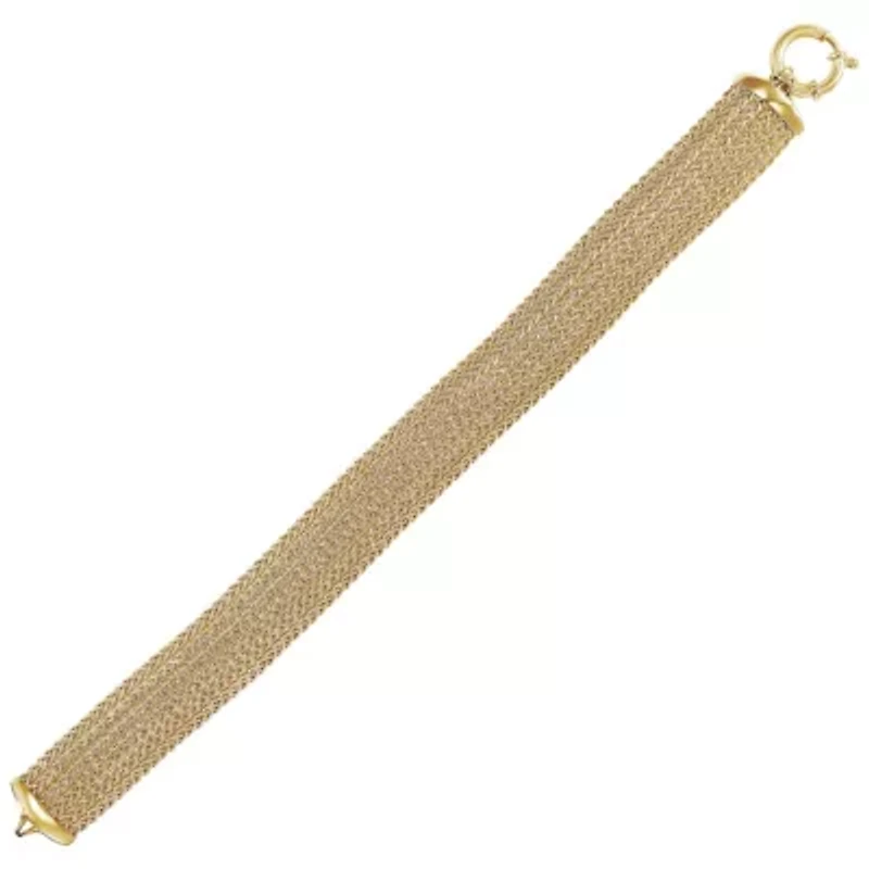 14K Yellow Gold Mesh Bracelet