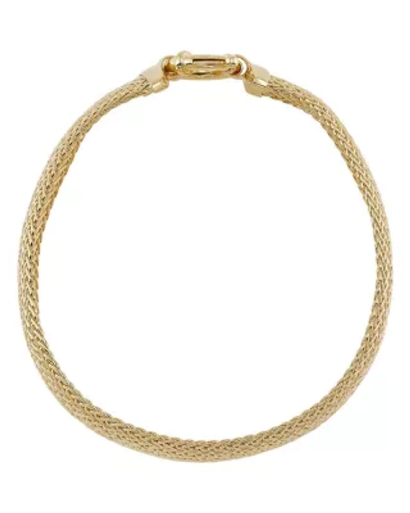 14K Yellow Gold Mesh Bracelet