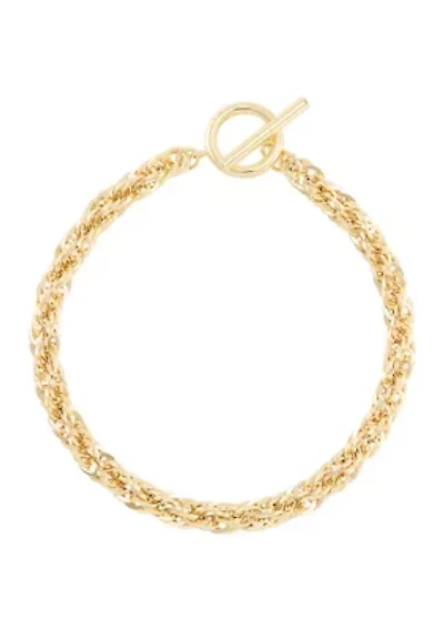 Infinity Chain Bracelet in 14K Yellow Gold