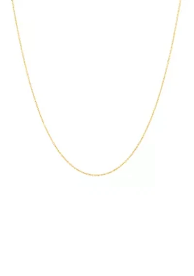 18 Inch Fantasy Chain Necklace in 14K Yellow Gold
