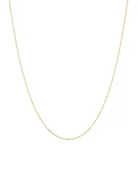 18 Inch Hammered Fantasy Chain in 14K Yellow Gold