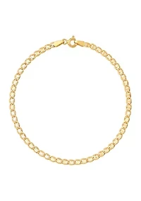 Anchor Chain Bracelet in 14K Yellow Gold