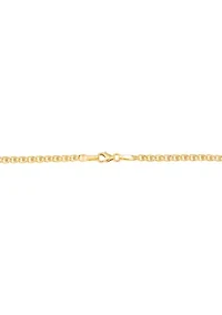 Anchor Chain Bracelet in 14K Yellow Gold