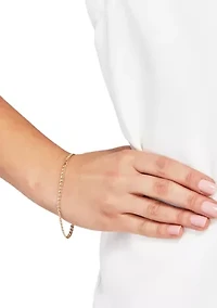 Anchor Chain Bracelet in 14K Yellow Gold