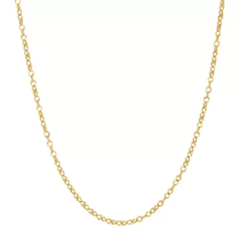14K Yellow Gold .16mm Cable Chain