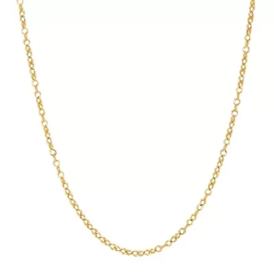 14K Yellow Gold .16mm Cable Chain