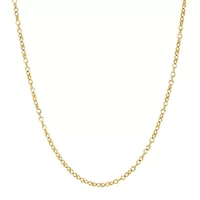 14K Yellow Gold .16mm Cable Chain