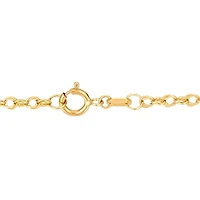 14K Yellow Gold .16mm Cable Chain