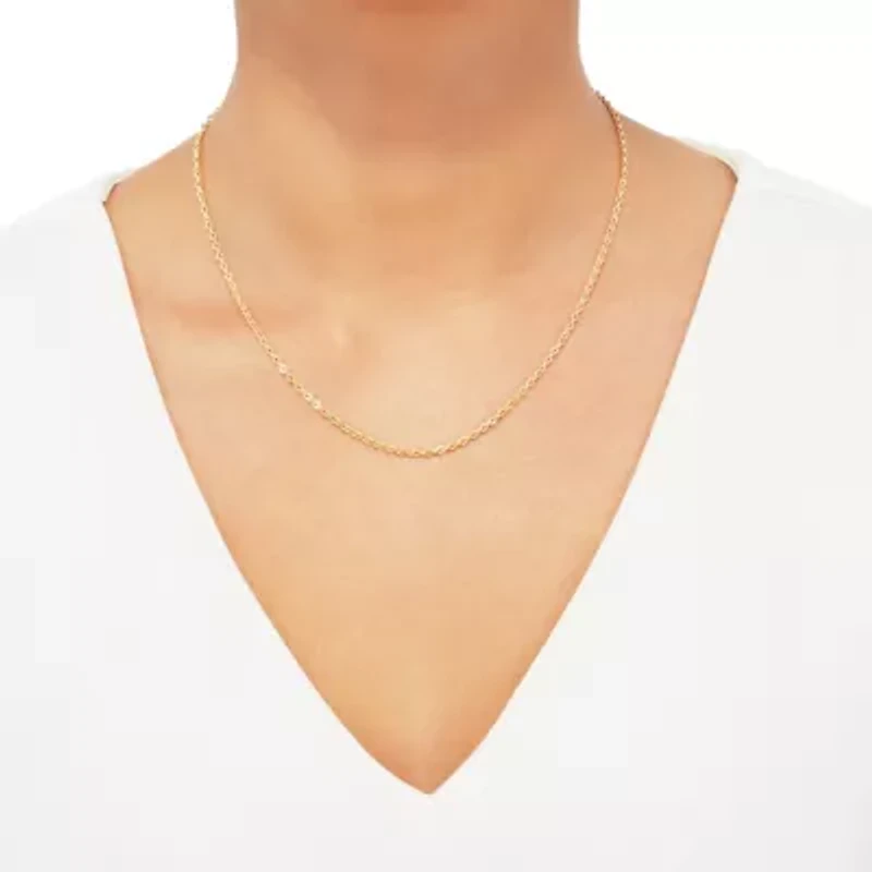 14K Yellow Gold .16mm Cable Chain