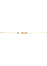 Solid Paperclip Chain in 14K Yellow Gold