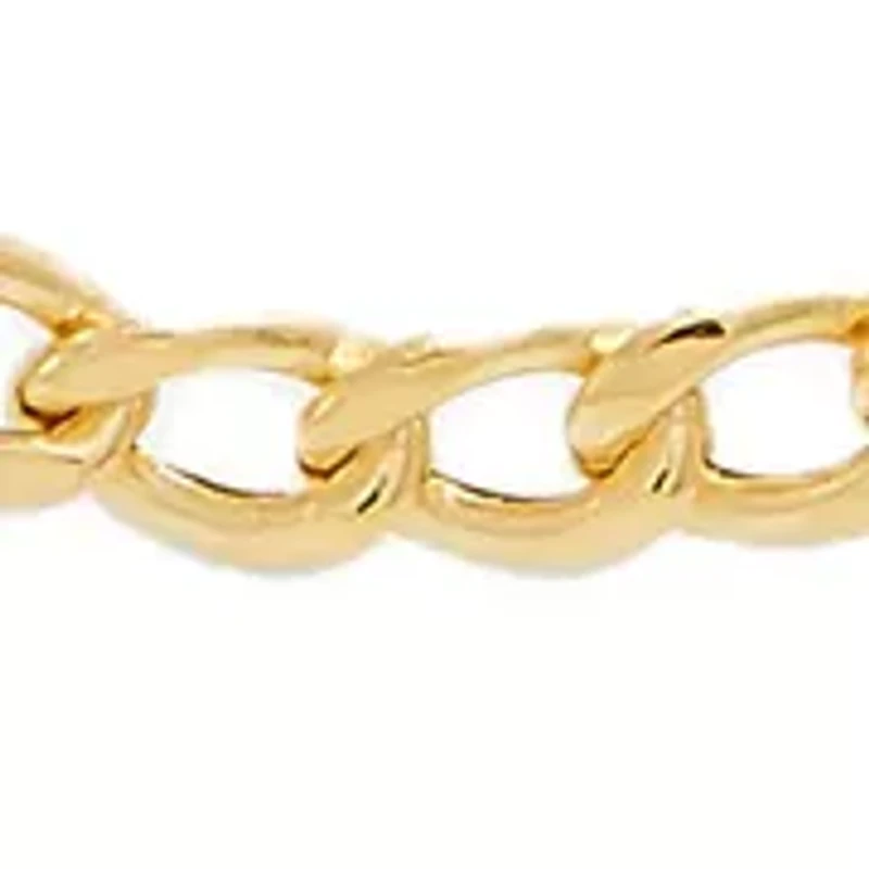 Hollow Miami Curb Chain in 14K Yellow Gold