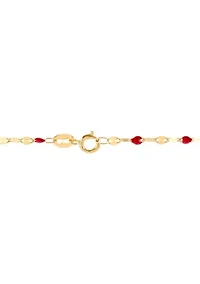 Solid Mirror Valentino Chain in 14K Yellow Gold