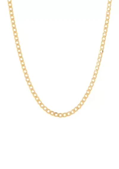 Velvet Curb Chain in 14K Yellow Gold