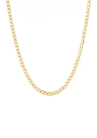Velvet Curb Chain in 14K Yellow Gold