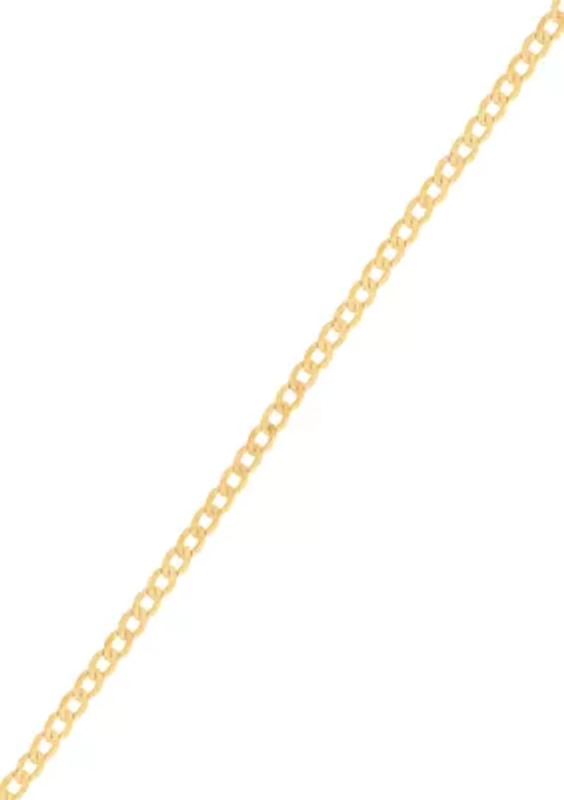 Velvet Curb Chain in 14K Yellow Gold