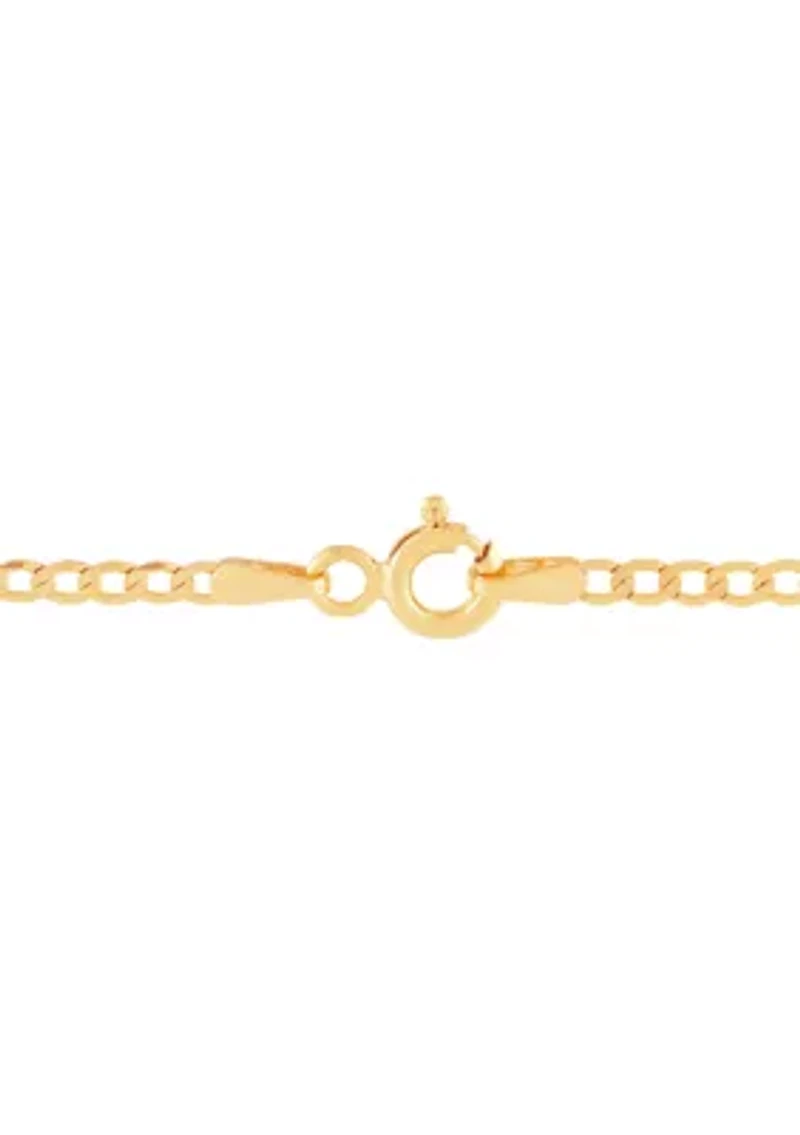 Velvet Curb Chain in 14K Yellow Gold