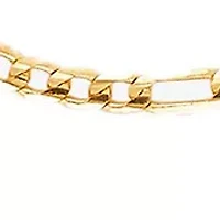 Solid Figaro Chain in 14K Yellow Gold