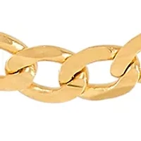 Solid Figaro Chain in 14K Yellow Gold