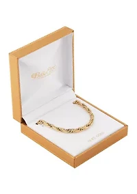 Hollow Intertwined Links Chain Necklace in 14K Yellow Gold