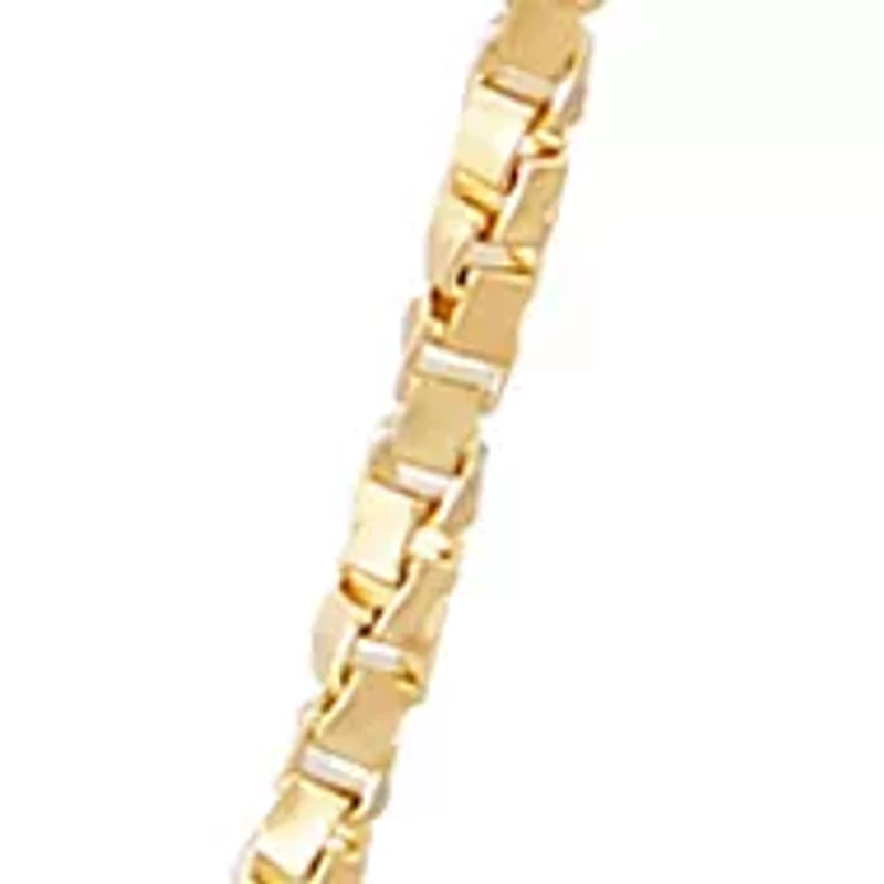 Solid Twist Box Chain in 14K Yellow Gold