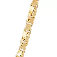Solid Twist Box Chain in 14K Yellow Gold