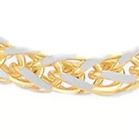 Solid Wheat Chain in 14K Yellow Gold