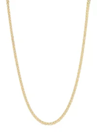 Solid Wheat Chain in 14K Yellow Gold