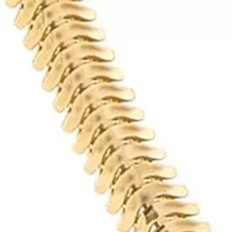Solid Snake Chain in 14K Yellow Gold