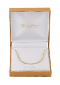 Solid Snake Chain in 14K Yellow Gold