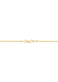 Hollow Chain in 14K Yellow Gold
