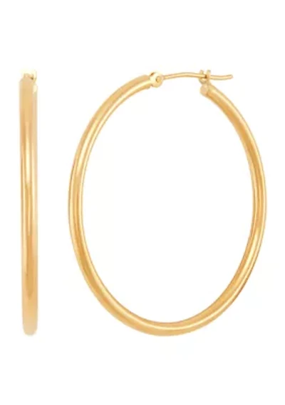 Hoop Earrings in 14k Yellow Gold