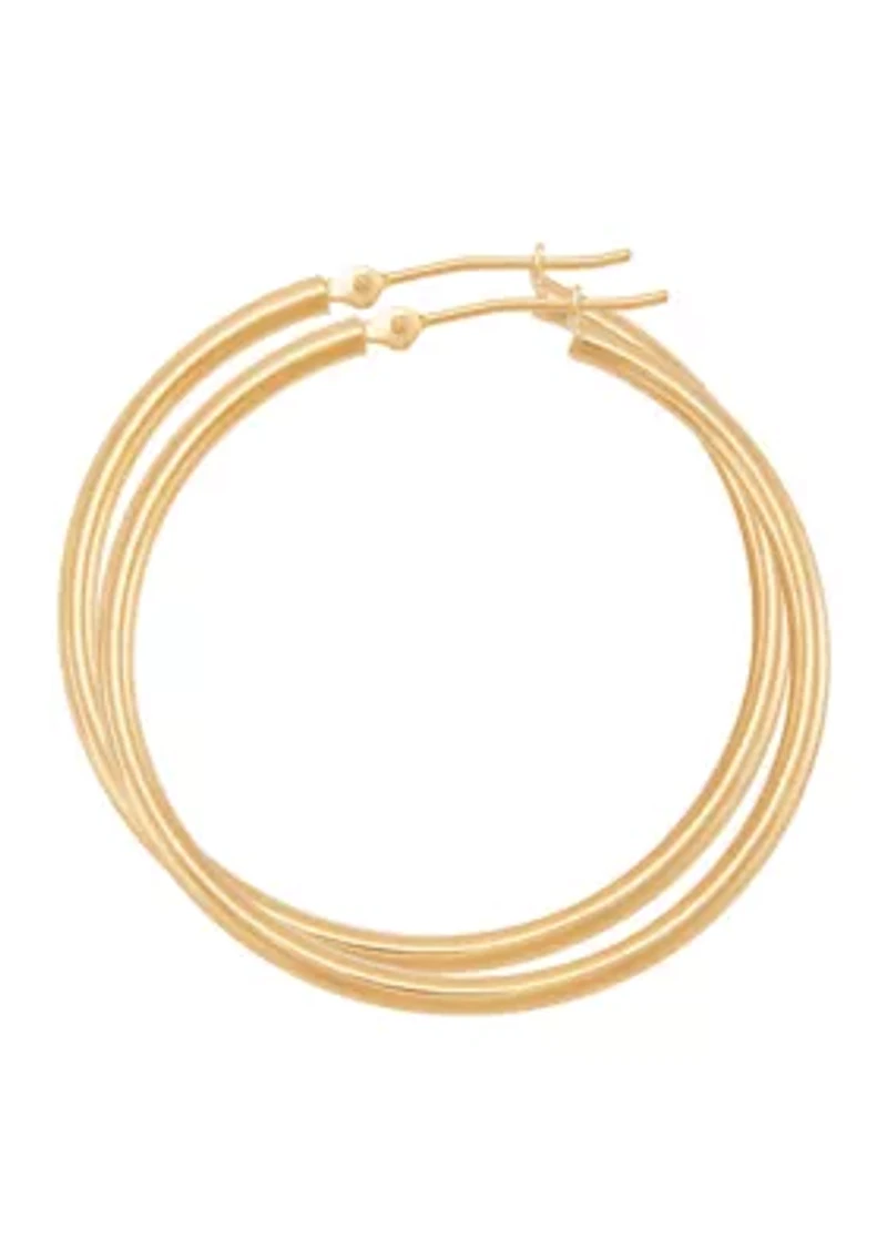 Hoop Earrings in 14k Yellow Gold