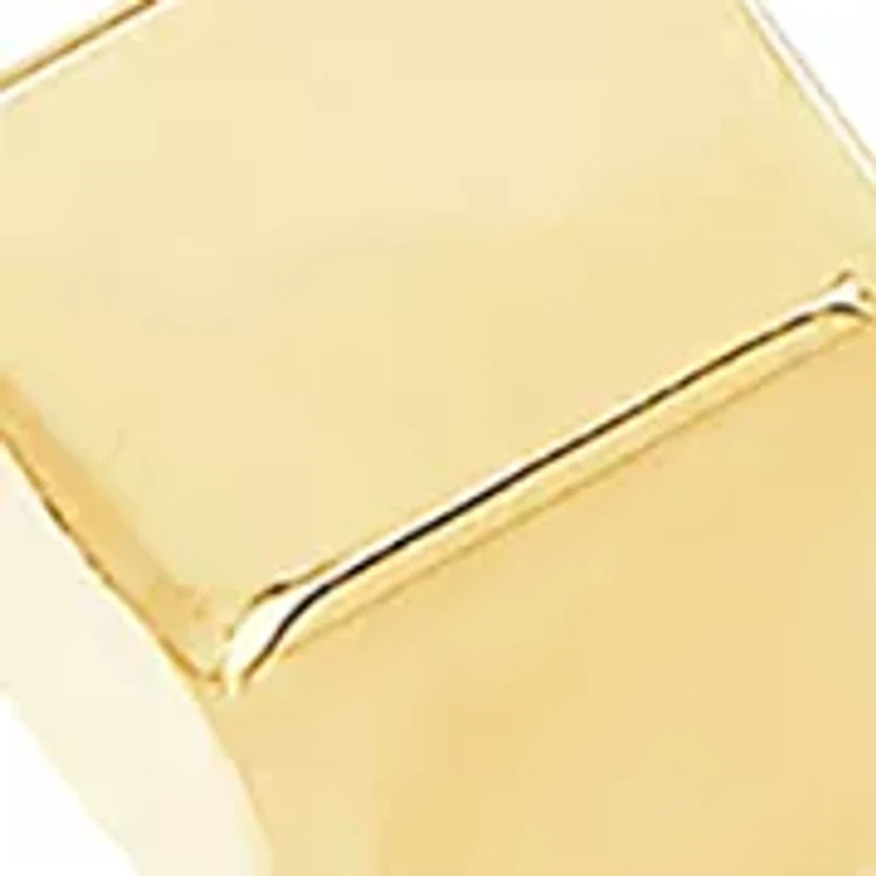 Geometric Square Drop Earrings in 14K Yellow Gold 