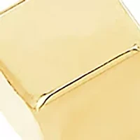 Geometric Square Drop Earrings in 14K Yellow Gold 