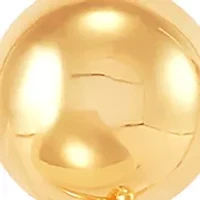 Open Cricle Drop Earrings in 14K Yellow Gold