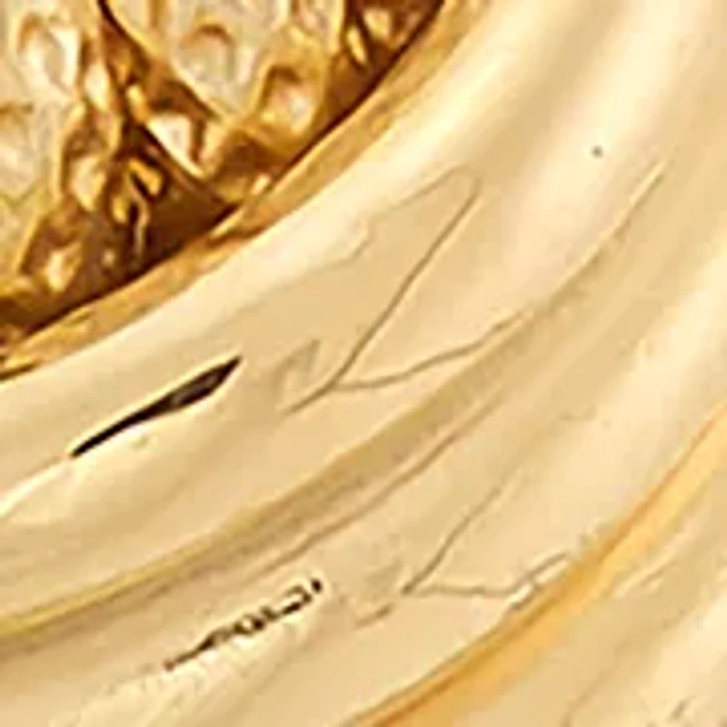 Swirl Love Knot Stud Earrings in 14K Yellow Gold