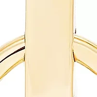 Graduated Double Oval Dangle Earrings in 14K Yellow Gold