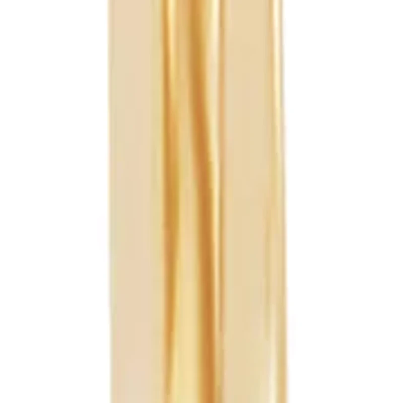 3 x 45 Millimeter Tube Hoop Earrings in 14K Yellow Gold