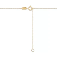 14K Yellow Gold Evil Eyes on Cable Chain Necklace