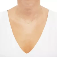14K Yellow Gold Evil Eyes on Cable Chain Necklace