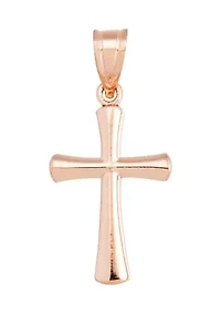 Cross Pendant in 14K Rose Gold