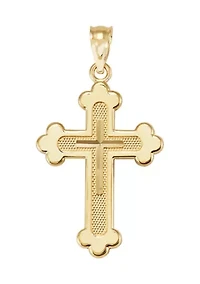 Small Cross  Pendant in 14K Yellow Gold